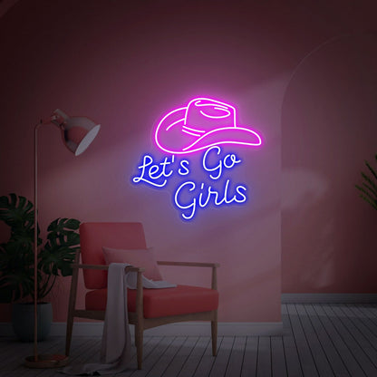Lets Go Girls Led Neon Sign Fbachelorette Party Teenage Girl Gifts | Shineneon