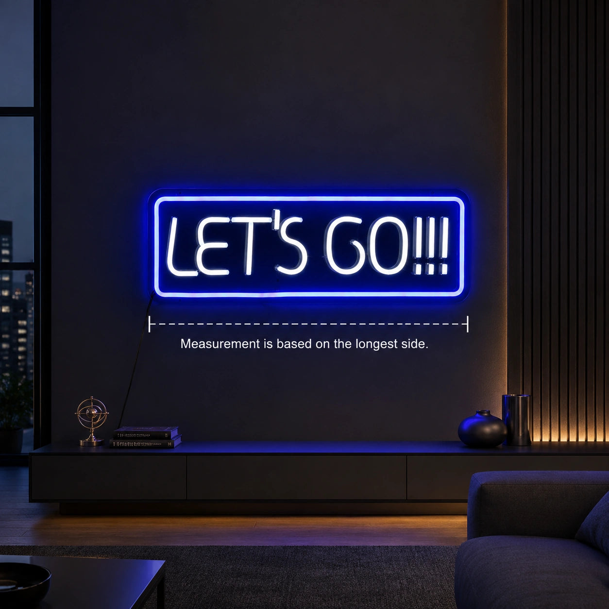 Lets Go LED Neon Sign color grid