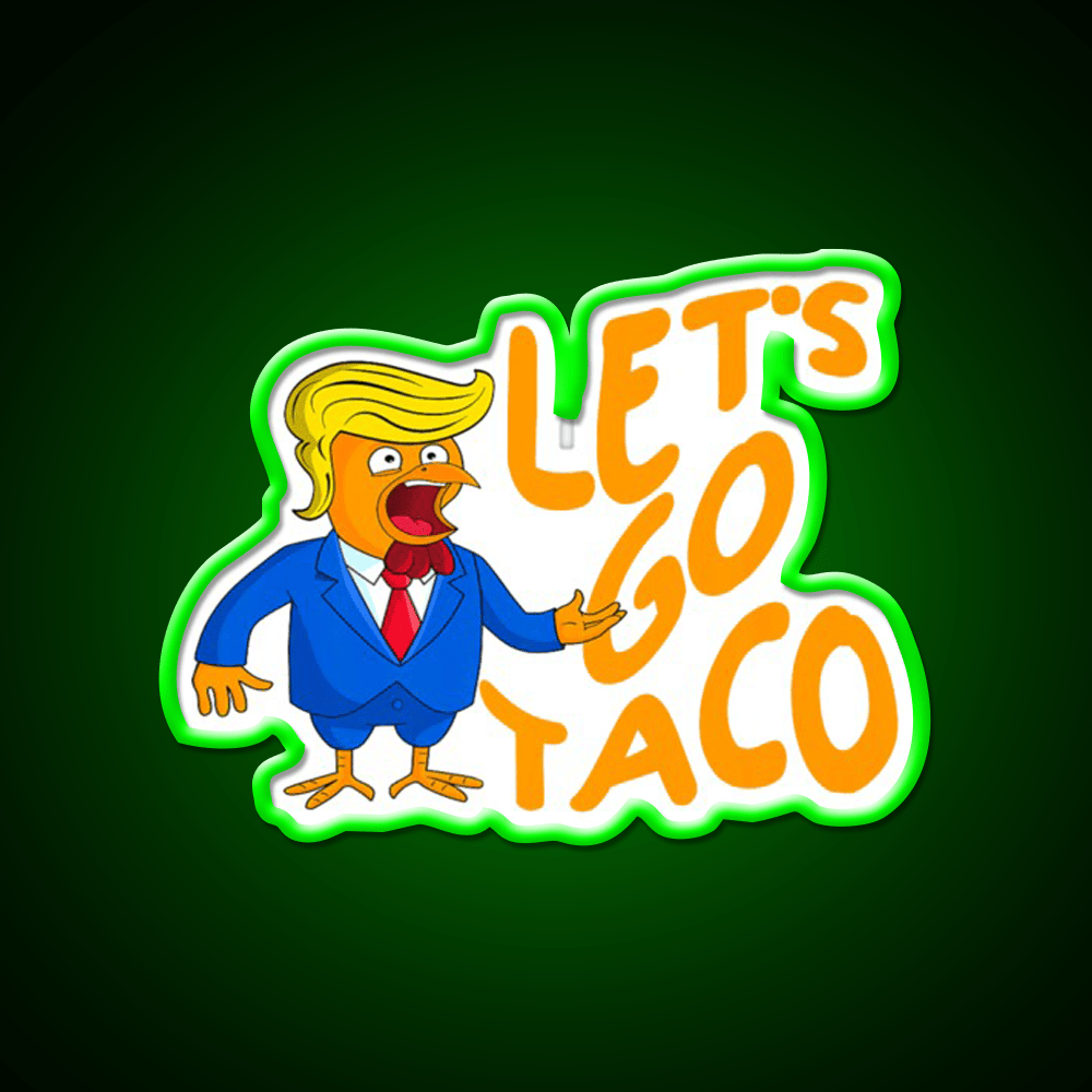 Lets Go Taco Funny Taco Led Neon Sign Rgb Color - Shineneon