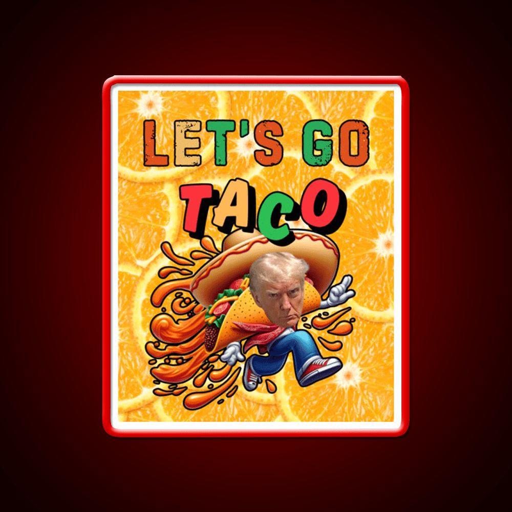 Lets Go Taco Led Neon Sign Mexican Food Sign Food Led Light Rgb Color - Shineneon