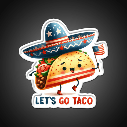 Lets Go Taco Led Neon Sign Mexican Food Sign Food Neon Sign Rgb Color - Shineneon