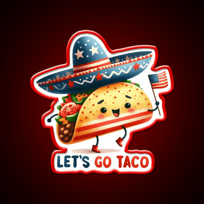 Lets Go Taco Led Neon Sign Mexican Food Sign Food Neon Sign Rgb Color - Shineneon