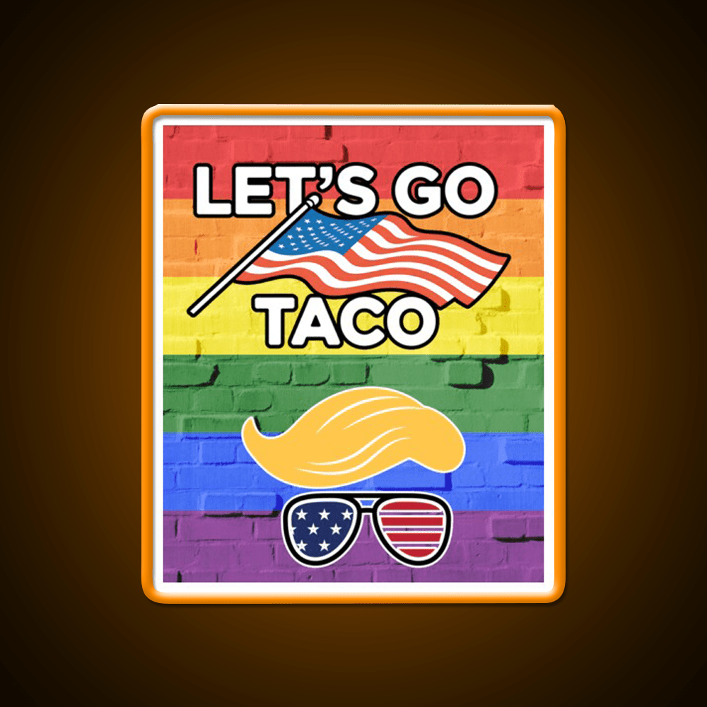 Lets Go Taco Led Neon Sign Mexican Food Sign For Foodies Rgb Color - Shineneon