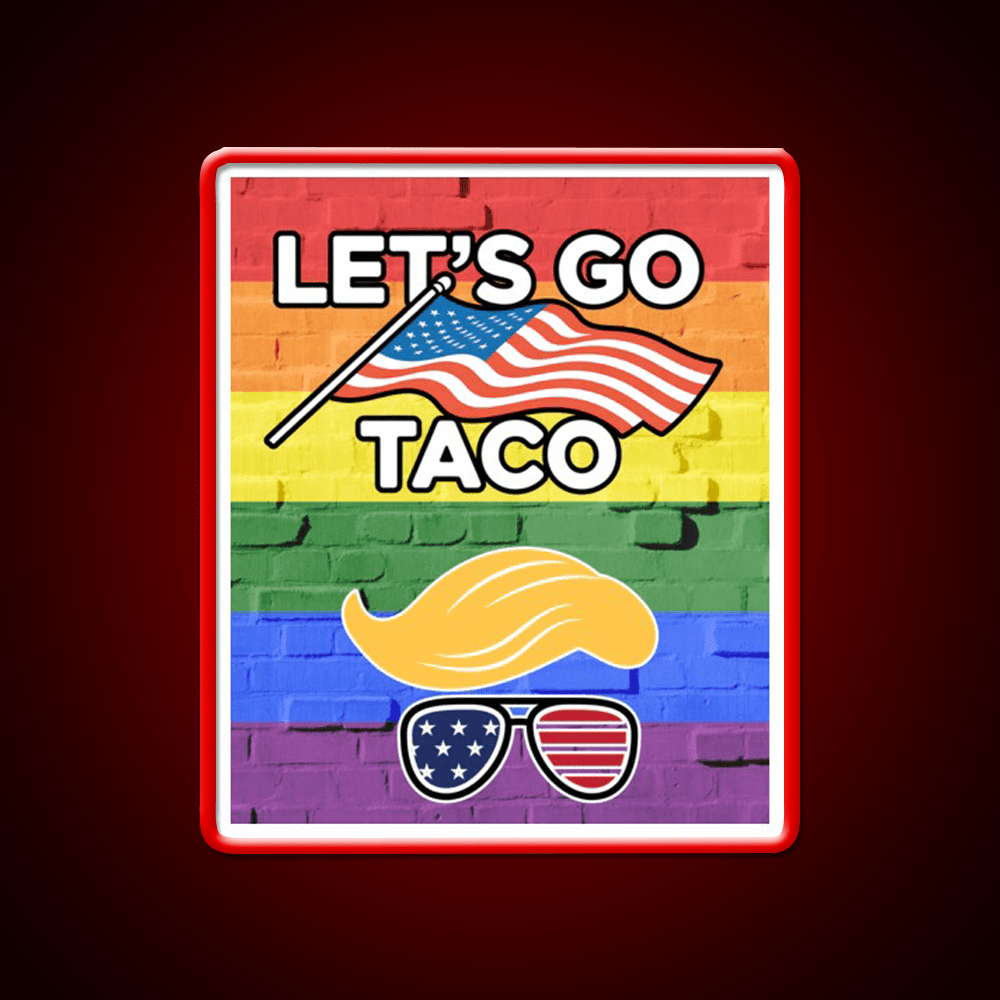 Lets Go Taco Led Neon Sign Mexican Food Sign For Foodies Rgb Color - Shineneon