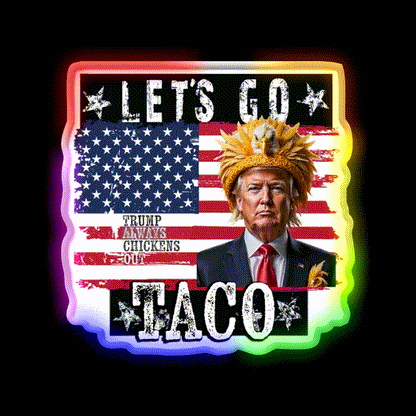 Lets Go Taco Led Neon Sign Mexican Food Sign For Home Bar Rgb Color - LED neon sign close-up detail