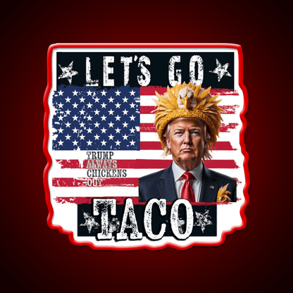 Lets Go Taco Led Neon Sign Mexican Food Sign For Home Bar Rgb Color - Shineneon