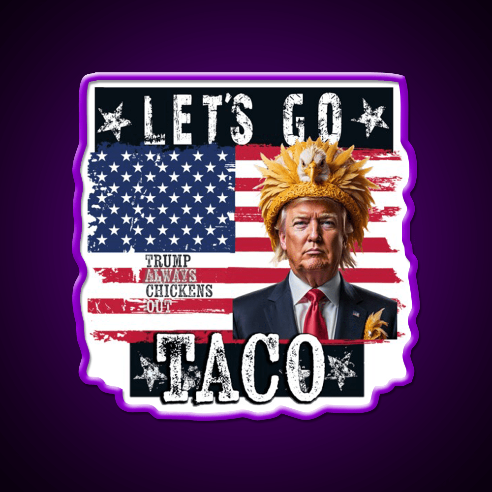 Lets Go Taco Led Neon Sign Mexican Food Sign For Home Bar Rgb Color - Shineneon