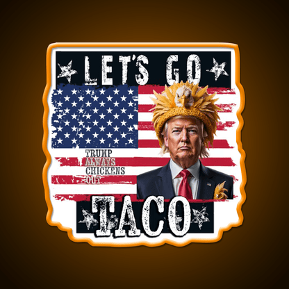 Lets Go Taco Led Neon Sign Mexican Food Sign For Home Bar Rgb Color - Shineneon