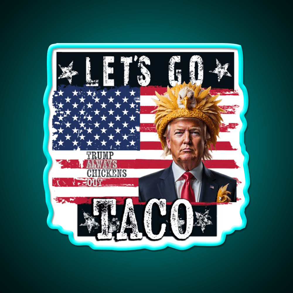 Lets Go Taco Led Neon Sign Mexican Food Sign For Home Bar Rgb Color - Shineneon