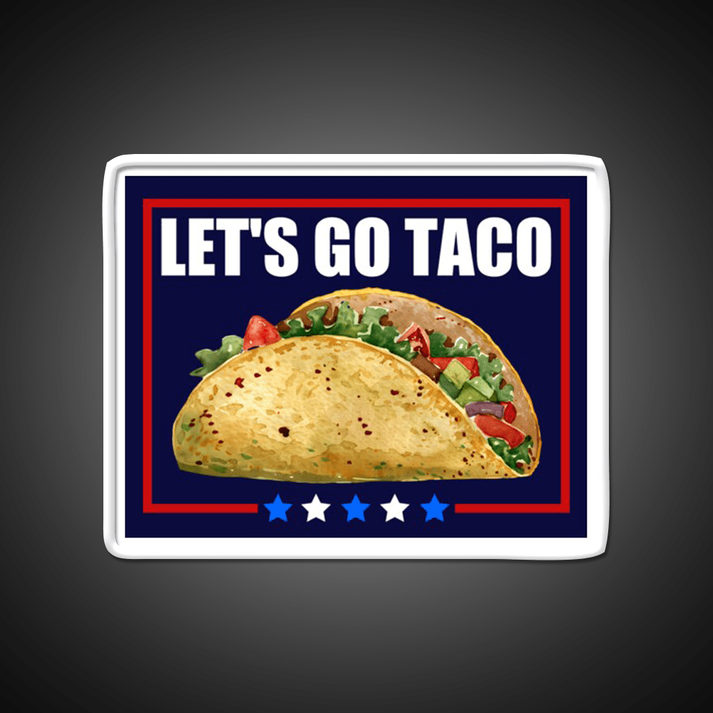 Lets Go Taco Led Neon Sign Mexican Food Sign For Mexican Party Rgb Color - Shineneon