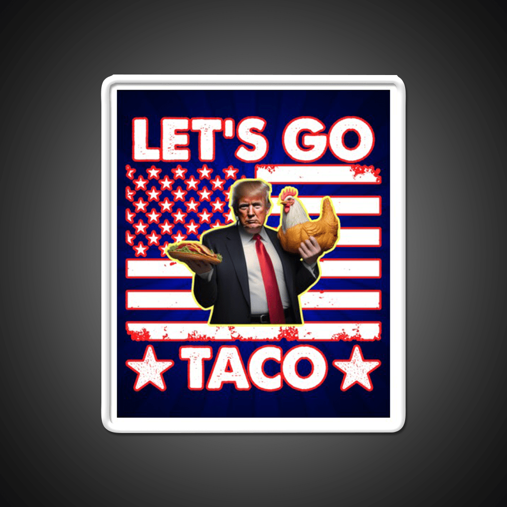 Lets Go Taco Led Neon Sign Mexican Food Sign For Taco Lover Rgb Color - Shineneon