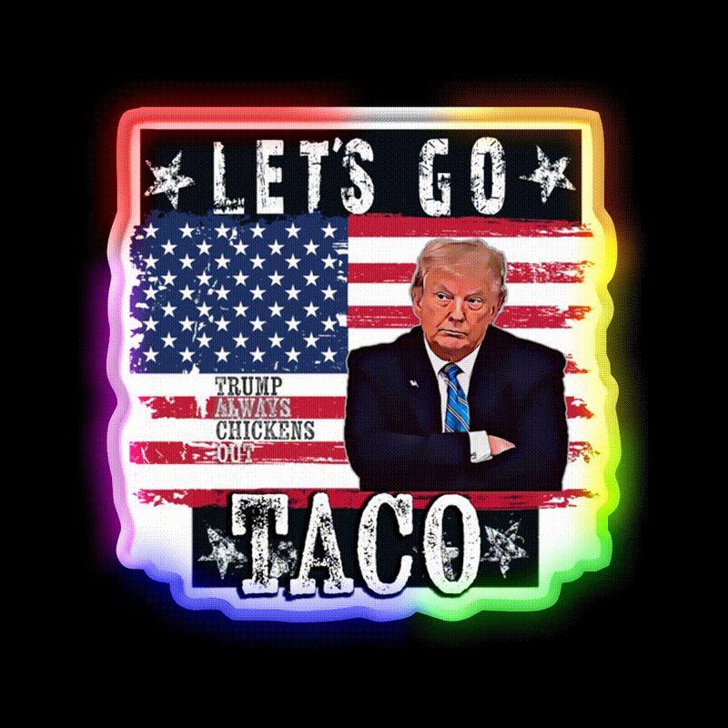 Lets Go Taco Led Neon Sign Mexican Food Sign For Taco Night Rgb Color - LED neon sign close-up detail