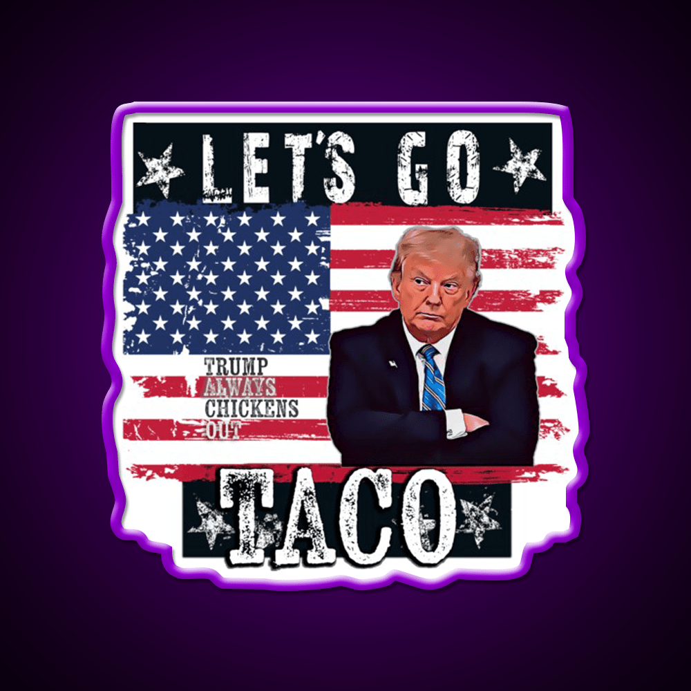Lets Go Taco Led Neon Sign Mexican Food Sign For Taco Night Rgb Color - Shineneon