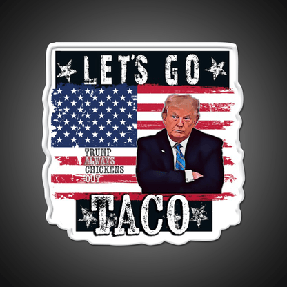 Lets Go Taco Led Neon Sign Mexican Food Sign For Taco Night Rgb Color - Shineneon
