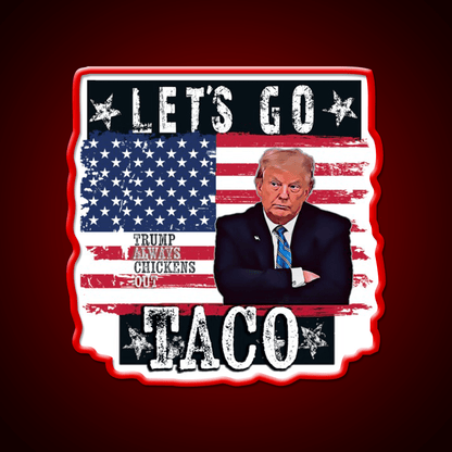 Lets Go Taco Led Neon Sign Mexican Food Sign For Taco Night Rgb Color - Shineneon