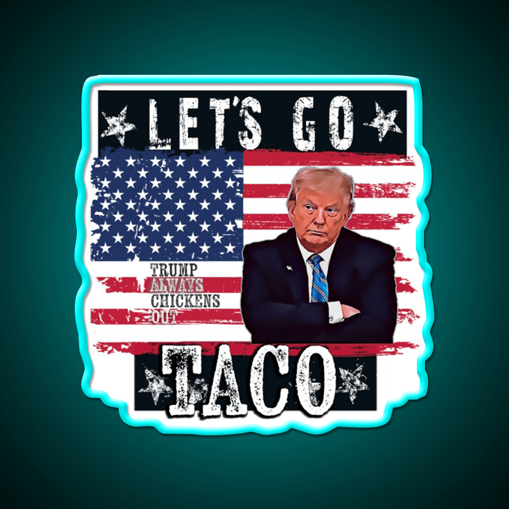 Lets Go Taco Led Neon Sign Mexican Food Sign For Taco Night Rgb Color - Shineneon