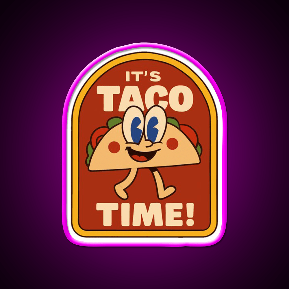 Lets Go Taco Led Neon Sign Mexican Food Sign Kitchen Taco Light Rgb Color - Shineneon