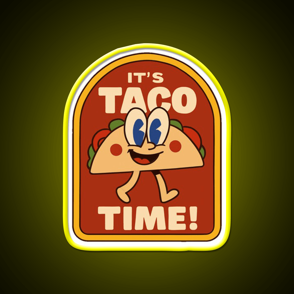 Lets Go Taco Led Neon Sign Mexican Food Sign Kitchen Taco Light Rgb Color - Shineneon