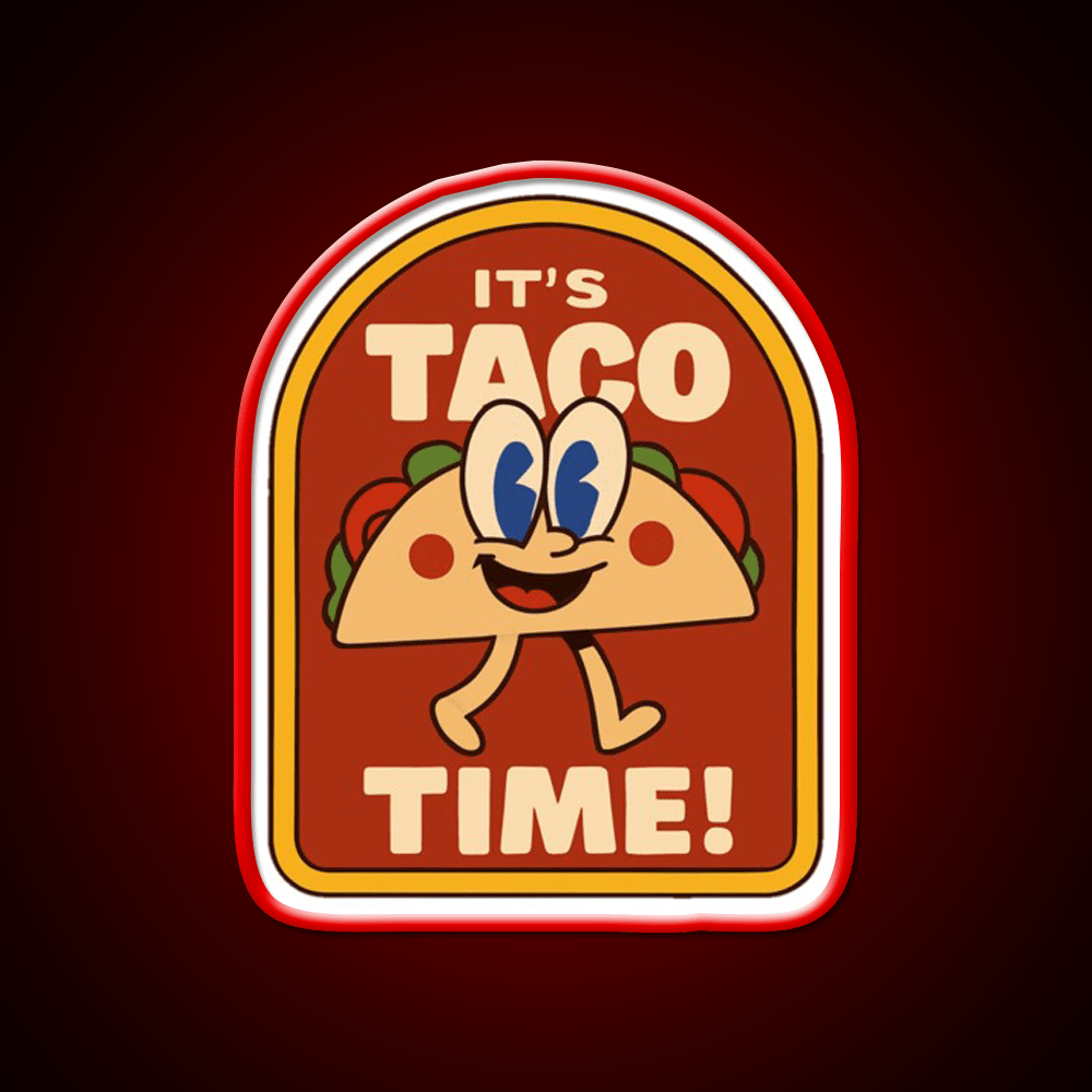 Lets Go Taco Led Neon Sign Mexican Food Sign Kitchen Taco Light Rgb Color - Shineneon
