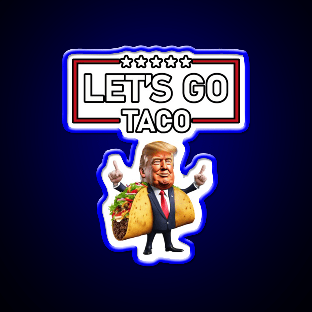 Lets Go Taco Led Neon Sign Mexican Food Sign Led Sign Gift Rgb Color - Shineneon