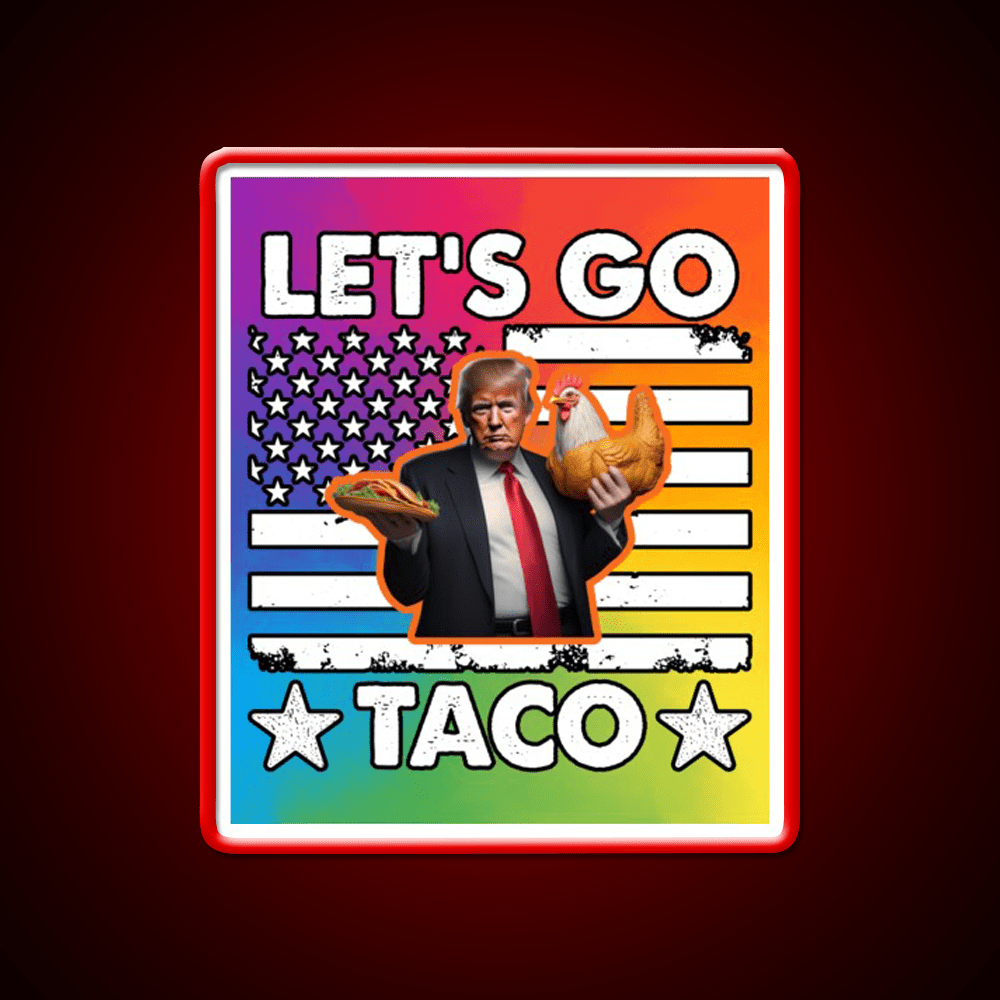 Lets Go Taco Led Neon Sign Mexican Food Sign Mexican Bar Rgb Color - Shineneon