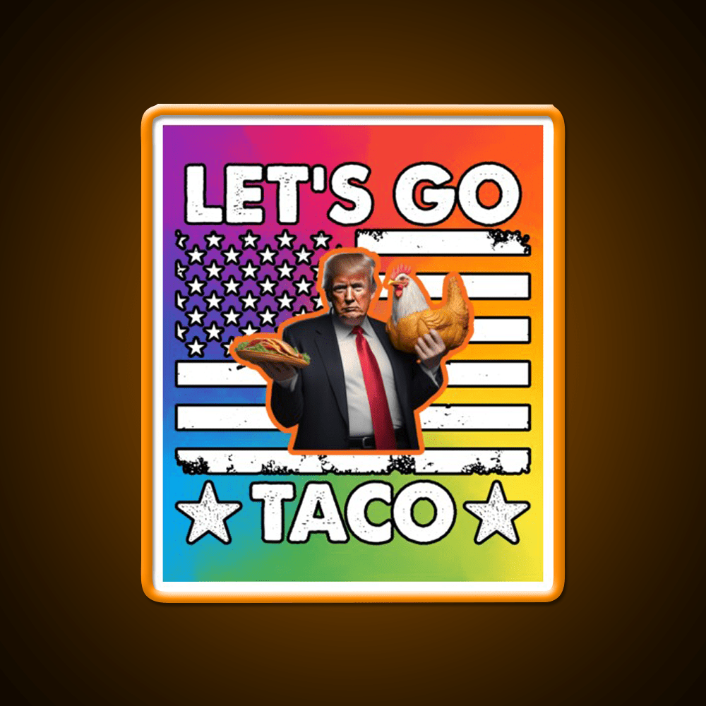 Lets Go Taco Led Neon Sign Mexican Food Sign Mexican Bar Rgb Color - Shineneon