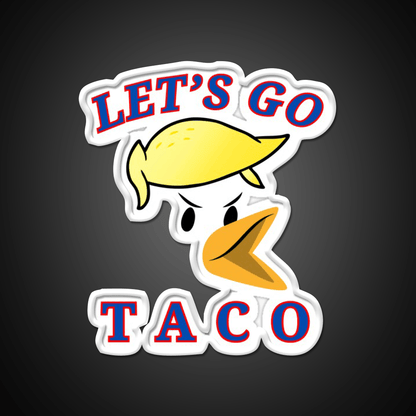 Lets Go Taco Led Neon Sign Mexican Food Sign Taco Light Kitchen Sign Rgb Color - Shineneon