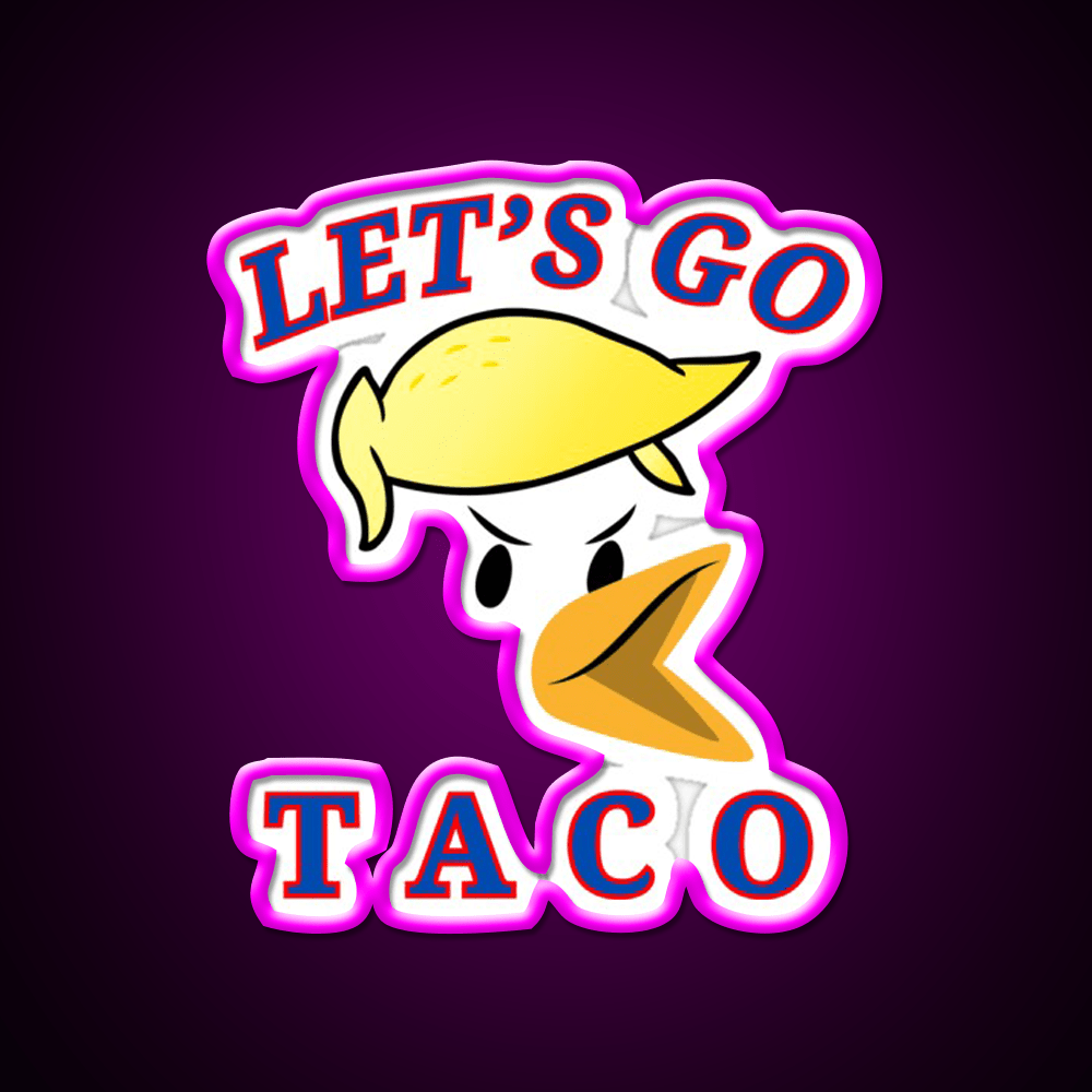 Lets Go Taco Led Neon Sign Mexican Food Sign Taco Light Kitchen Sign Rgb Color - Shineneon