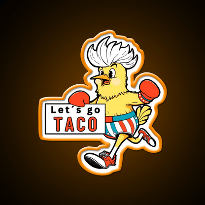 Lets Go Taco Led Neon Sign Mexican Food Sign Taco Tuesday Setup Rgb Color - Shineneon