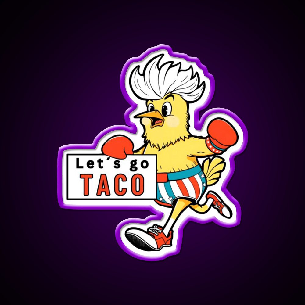 Lets Go Taco Led Neon Sign Mexican Food Sign Taco Tuesday Setup Rgb Color - Shineneon