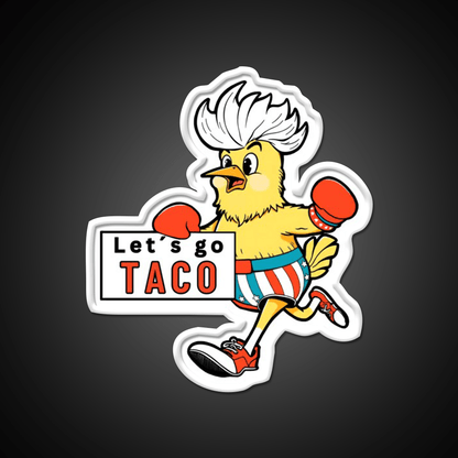 Lets Go Taco Led Neon Sign Mexican Food Sign Taco Tuesday Setup Rgb Color - Shineneon