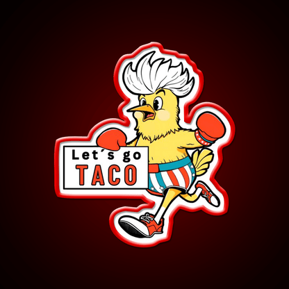 Lets Go Taco Led Neon Sign Mexican Food Sign Taco Tuesday Setup Rgb Color - Shineneon