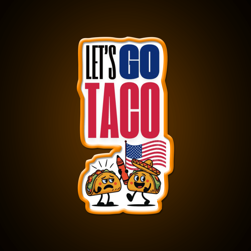 Lets Go Taco Led Neon Sign Mexican Food Sign Taqueria Neon Rgb Color - Shineneon