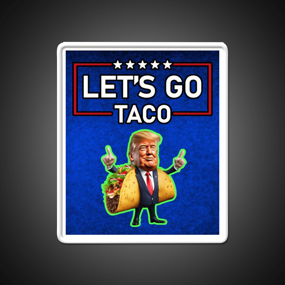 Lets Go Taco Led Neon Sign Mexican Food Sign Wall Art Rgb Color - Shineneon