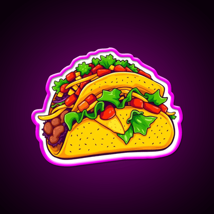 Lets Go Taco Led Neon Sign Mexican Food Sign Wall Sign Kitchen Sign Rgb Color - Shineneon