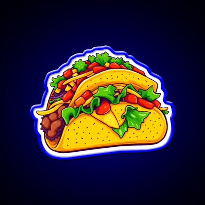 Lets Go Taco Led Neon Sign Mexican Food Sign Wall Sign Kitchen Sign Rgb Color - Shineneon