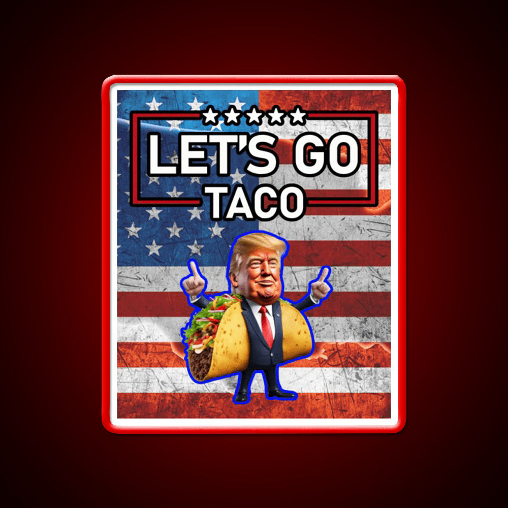 Lets Go Taco Led Neon Sign Mexican Food Sign Wall Sign Rgb Color - Shineneon