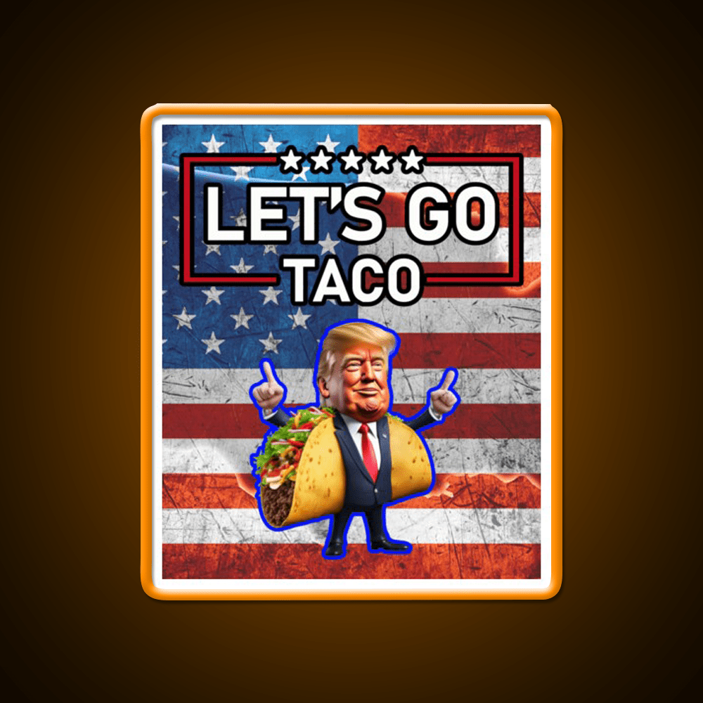 Lets Go Taco Led Neon Sign Mexican Food Sign Wall Sign Rgb Color - Shineneon