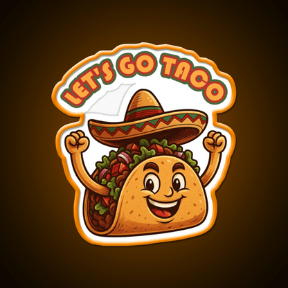 Lets Go Taco Political Taco Led Neon Sign Kitchen Sign Rgb Color - Shineneon