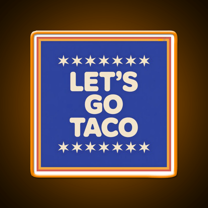 Lets Go Taco Retro Lets Go Taco Led Neon Sign Rgb Color - Shineneon