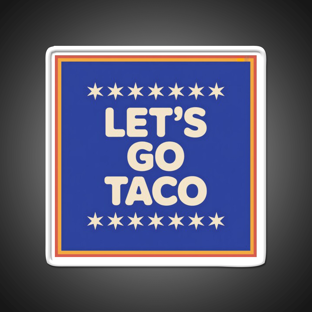 Lets Go Taco Retro Lets Go Taco Led Neon Sign Rgb Color - Shineneon