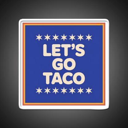 Lets Go Taco Retro Lets Go Taco Led Neon Sign Rgb Color - Shineneon