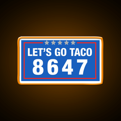 Lets Go Taco Retro Vintage Lets Go Taco Led Neon Sign Rgb Color - Shineneon