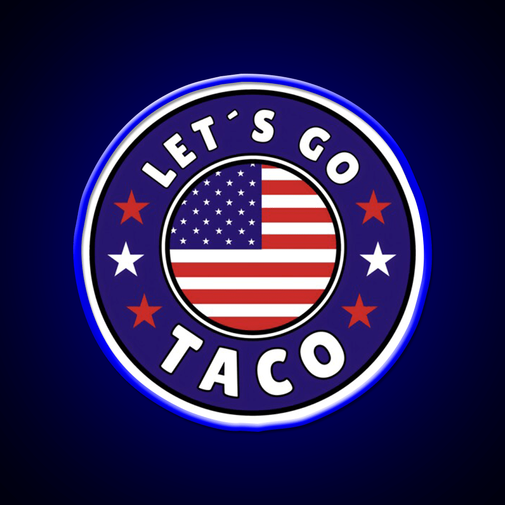 Lets Go Taco Style 6 Taco Led Neon Sign Mexican Food Sign Rgb Color - Shineneon