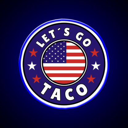 Lets Go Taco Style 6 Taco Led Neon Sign Mexican Food Sign Rgb Color - Shineneon
