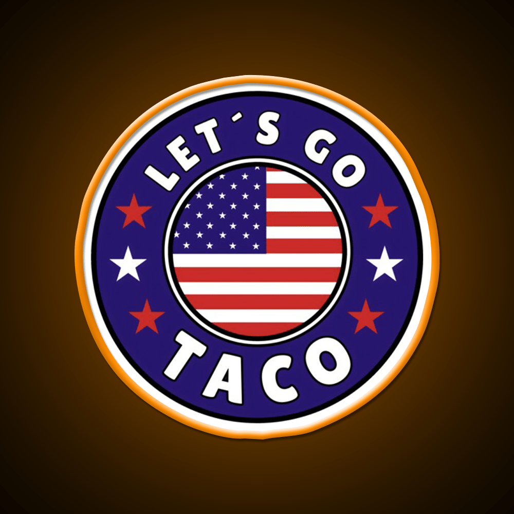 Lets Go Taco Style 6 Taco Led Neon Sign Mexican Food Sign Rgb Color - Shineneon
