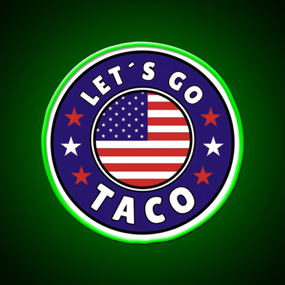 Lets Go Taco Style 6 Taco Led Neon Sign Mexican Food Sign Rgb Color - Shineneon