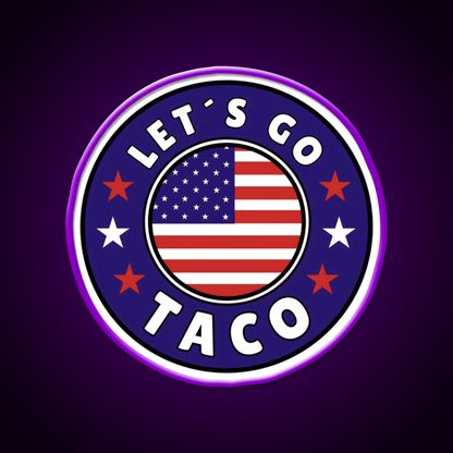 Lets Go Taco Style 6 Taco Led Neon Sign Mexican Food Sign Rgb Color - Shineneon