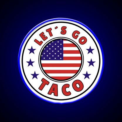 Lets Go Taco Style 7 Taco Led Neon Sign Mexican Food Sign Rgb Color - Shineneon