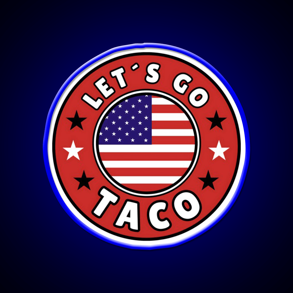Lets Go Taco Style 8 Taco Led Neon Sign Mexican Food Sign Rgb Color - Shineneon